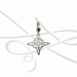 DIJE PLATA NUDO BRUJA CHICO LISO