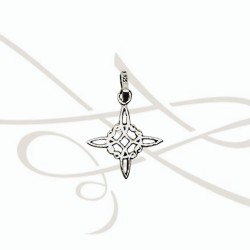 DIJE PLATA NUDO BRUJA CHICO LISO