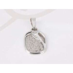 DIJE PLATA ORACION CRISTO  PAVONADO