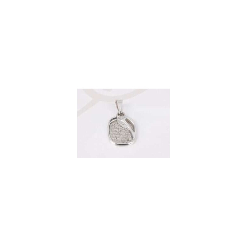 DIJE PLATA ORACION CRISTO  PAVONADO