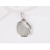 DIJE PLATA ORACION CRISTO  PAVONADO