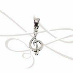 DIJE PLATA PEQUEÑA NOTA MUSICAL LISA