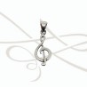DIJE PLATA PEQUEÑA NOTA MUSICAL LISA