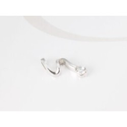 DIJE PLATA RAYO CON ZIRCONIA LISO