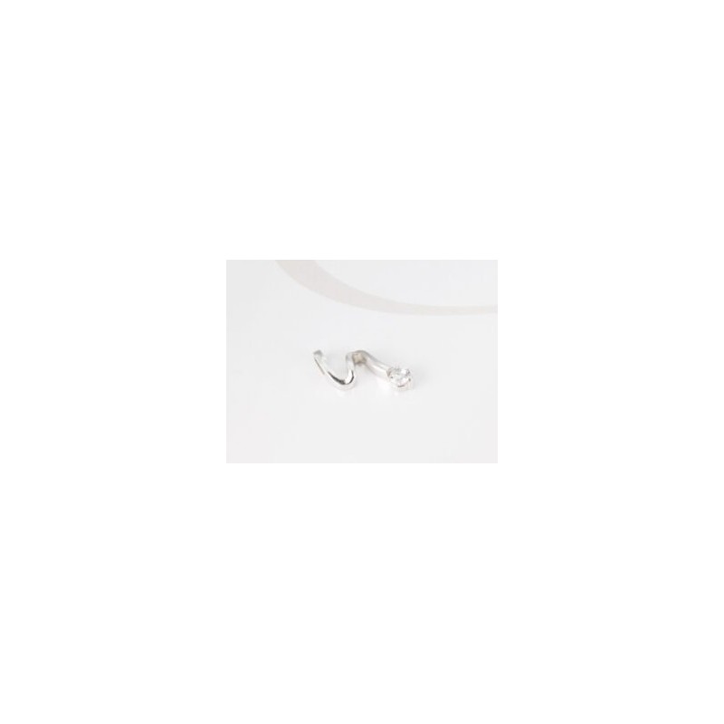 DIJE PLATA RAYO CON ZIRCONIA LISO