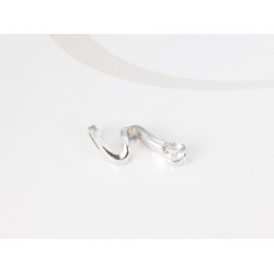 DIJE PLATA RAYO CON ZIRCONIA LISO
