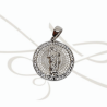 DIJE PLATA SAN JUDAS DIAMANTADO CON ZIRCONIAS