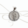 DIJE PLATA SAN JUDAS DIAMANTADO CON ZIRCONIAS