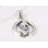 DIJE PLATA SILUETA MADONA LISO