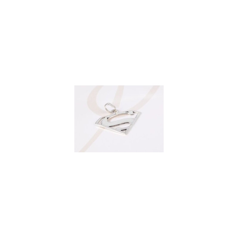 DIJE PLATA SUPERMAN LISO