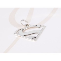 DIJE PLATA SUPERMAN LISO