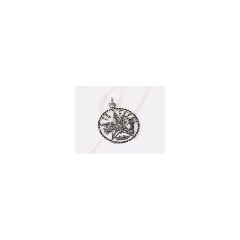 DIJE PLATA TETRAGRAMATON PAVONADO