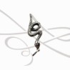 DIJE PLATA VIBORA RELIEVE