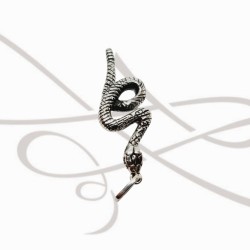 DIJE PLATA VIBORA RELIEVE
