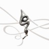 DIJE PLATA VIBORA RELIEVE