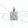 DIJE PLATA VIRGEN CUADRADA DIAMANTADA