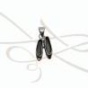 DIJE PLATA ZAPATILLAS BALET PAVONADAS
