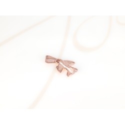 DIJE RECUBRIMIENTO DE ORO ROSA AVION LISO