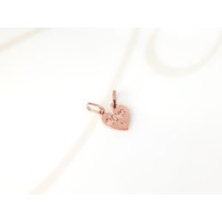 DIJE RECUBRIMIENTO DE ORO ROSA CORAZON TU Y YO LISO
