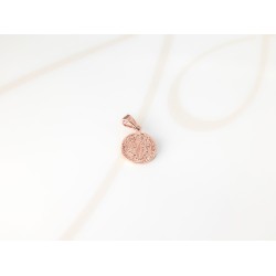 DIJE RECUBRIMIENTO DE ORO ROSA SAN BENITO CHICA LISO