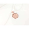 DIJE RECUBRIMIENTO DE ORO ROSA SAN BENITO GIGANTE ZIRCONIA