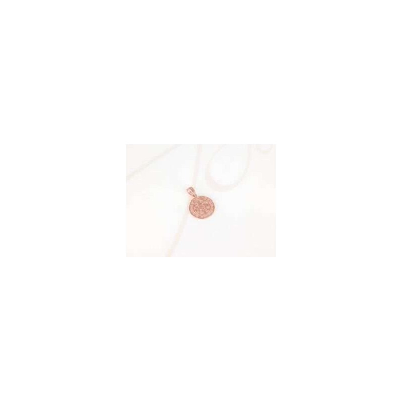 DIJE RECUBRIMIENTO DE ORO ROSA SAN BENITO MEDIANA LISO