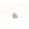 DIJE RECUBRIMIENTO DE ORO ROSA VIRGEN CUADRADA LISO
