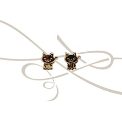 DORMILONA GATO CARTONEADO ORO 10K