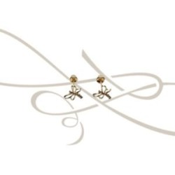 DORMILONA LIBELULA MEDIANA ZIRCONIA ORO 10K
