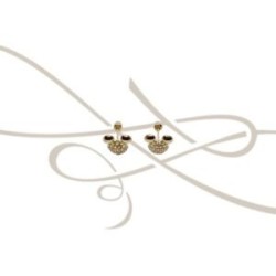 DORMILONA MICKEY OREJAS ZIRCONIA ORO 10K
