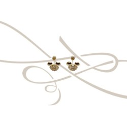 DORMILONA MICKEY OREJAS ZIRCONIA ORO 10K