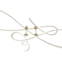 DORMILONA MINI CIRCULO LISO ORO 10K