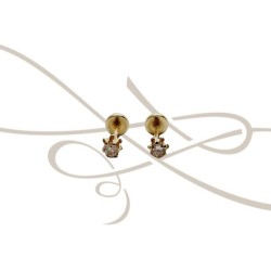 DORMILONA MINI ILUSION ZIRCONIA ORO 10K