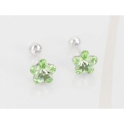 DORMILONA PLATA FLOR MEDIANA ZIRCONIA