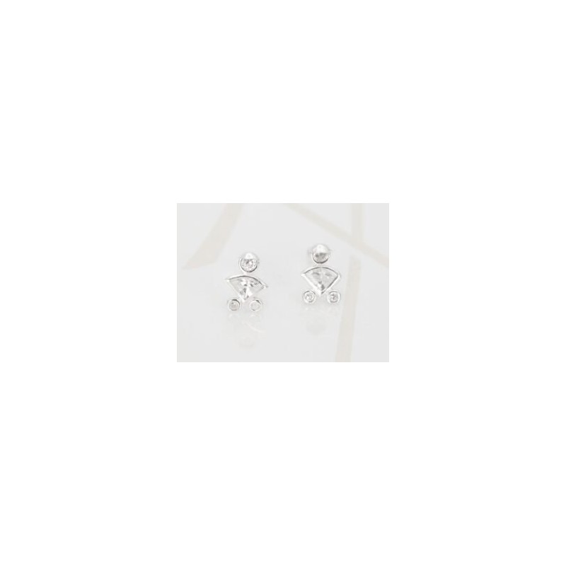 DORMILONA PLATA NIÑO GORRA ZIRCONIA