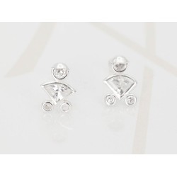 DORMILONA PLATA NIÑO GORRA ZIRCONIA