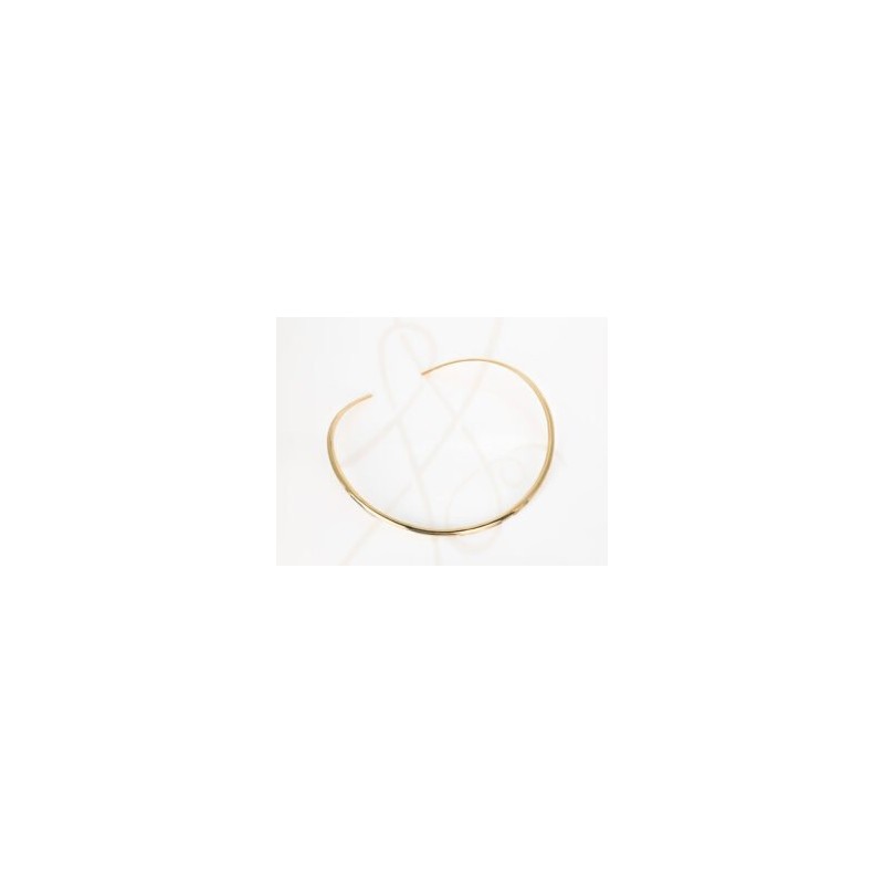 GARGANTILLA ORO LAMINADO CIRCULAR ANCHA LISO