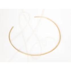 GARGANTILLA ORO LAMINADO CIRCULAR PLANA LISO
