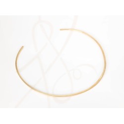 GARGANTILLA ORO LAMINADO CIRCULAR PLANA LISO