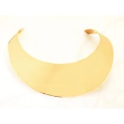 GARGANTILLA ORO LAMINADO EXTRA ANCHA LISO