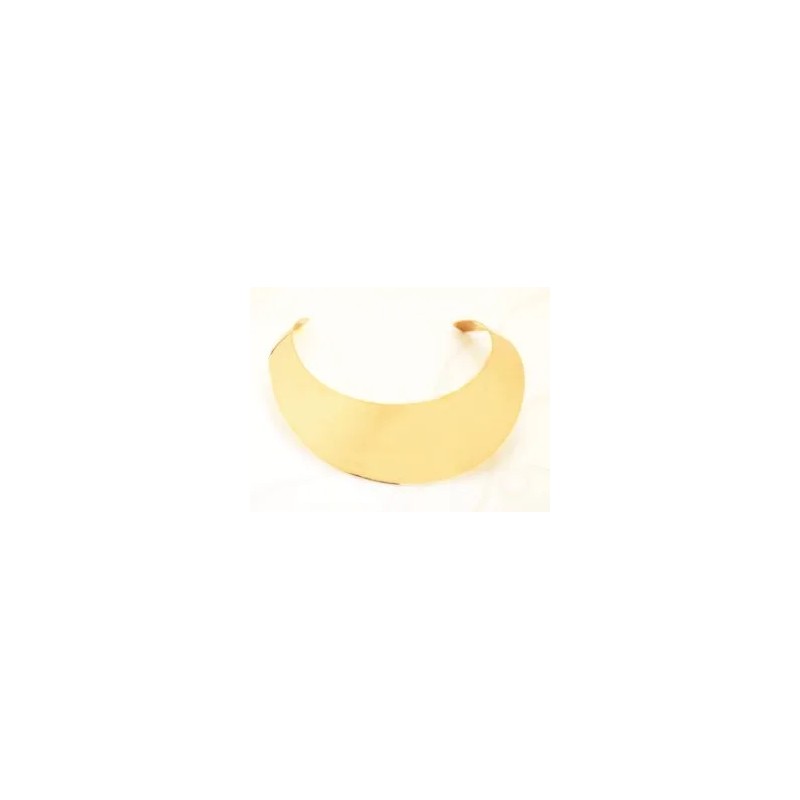GARGANTILLA ORO LAMINADO EXTRA ANCHA LISO