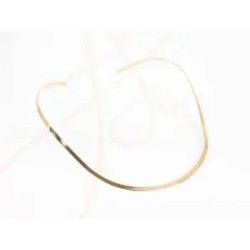 GARGANTILLA ORO LAMINADO SENCILLA GRANDE LISO