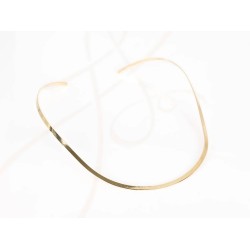 GARGANTILLA ORO LAMINADO SENCILLA GRANDE LISO