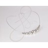 GARGANTILLA PLATA BOLAS CON BROCHE LISO