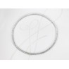 GARGANTILLA PLATA RODIZADA BAGUETTE CONTINUO TOPACIO BLANCO