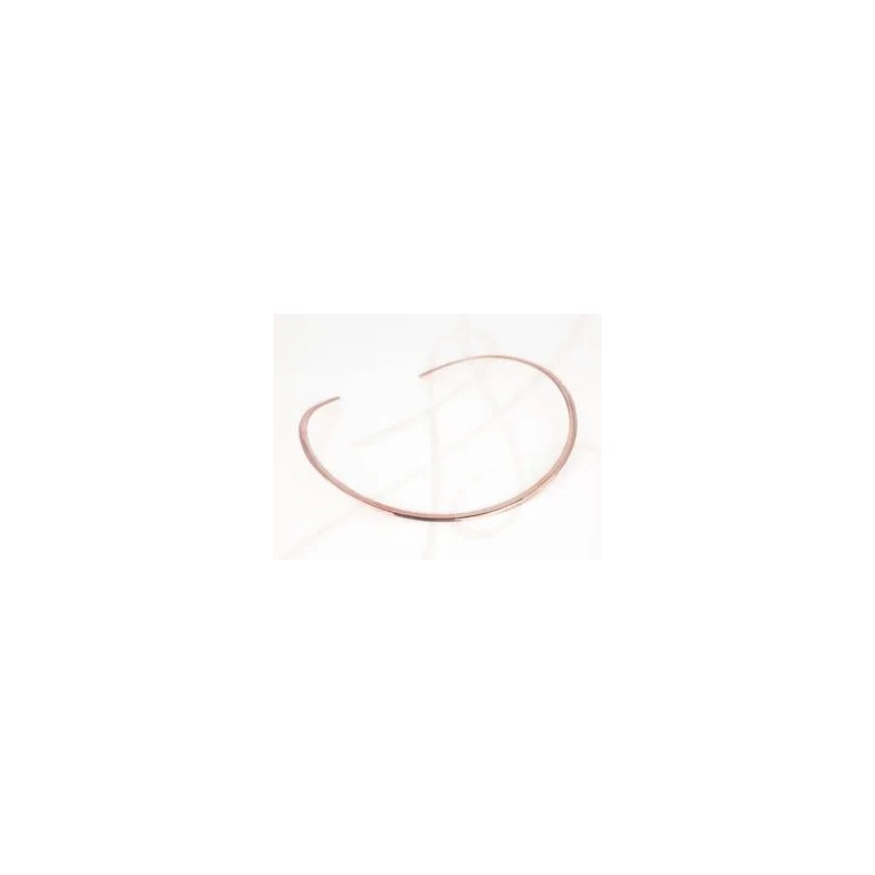 GARGANTILLA RECUBRIMIENTO DE ORO ROSA CIRCULAR ANCHA LISO