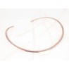 GARGANTILLA RECUBRIMIENTO DE ORO ROSA CIRCULAR ANCHA LISO