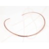 GARGANTILLA RECUBRIMIENTO DE ORO ROSA CIRCULAR ANCHA LISO