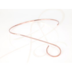 GARGANTILLA RECUBRIMIENTO DE ORO ROSA ESE LISO