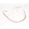 GARGANTILLA RECUBRIMIENTO DE ORO ROSA SENCILLA GRANDE LISO